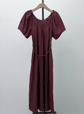KA●2026夏季新品 法式泡泡袖连衣裙女气质显瘦小清新茶歇裙7951