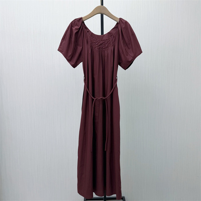 KA●2026夏季新品 法式泡泡袖连衣裙女气质显瘦小清新茶歇裙7951