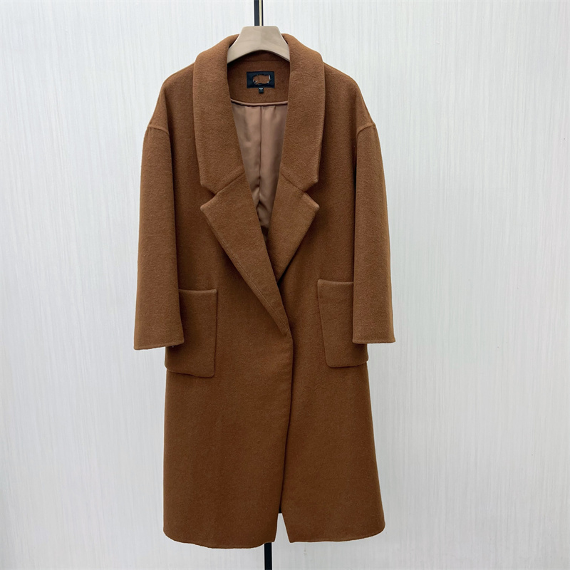 KA●2025冬季新品 加厚毛呢大衣女中长款气质高级感呢子外套1103