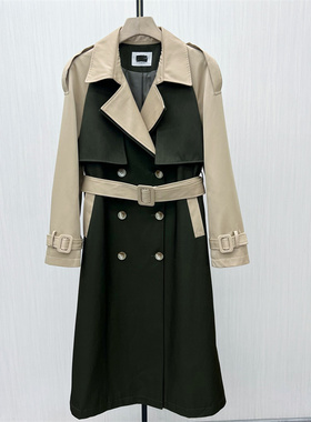 香●2025秋季新品 风衣外套女宽松中长款英伦风休闲通勤大衣8278