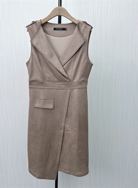 韩●2026春季新品 马甲背心裙女气质通勤百搭v领无袖连衣裙1125