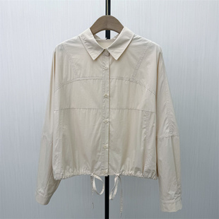 衬衫 长袖 新品 女纯色基础宽松休闲通勤百搭上衣3010 2026春季