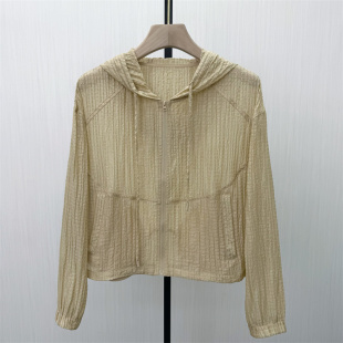 防晒外套女透气空调服开衫 新品 轻薄休闲短上衣3370 2026春季