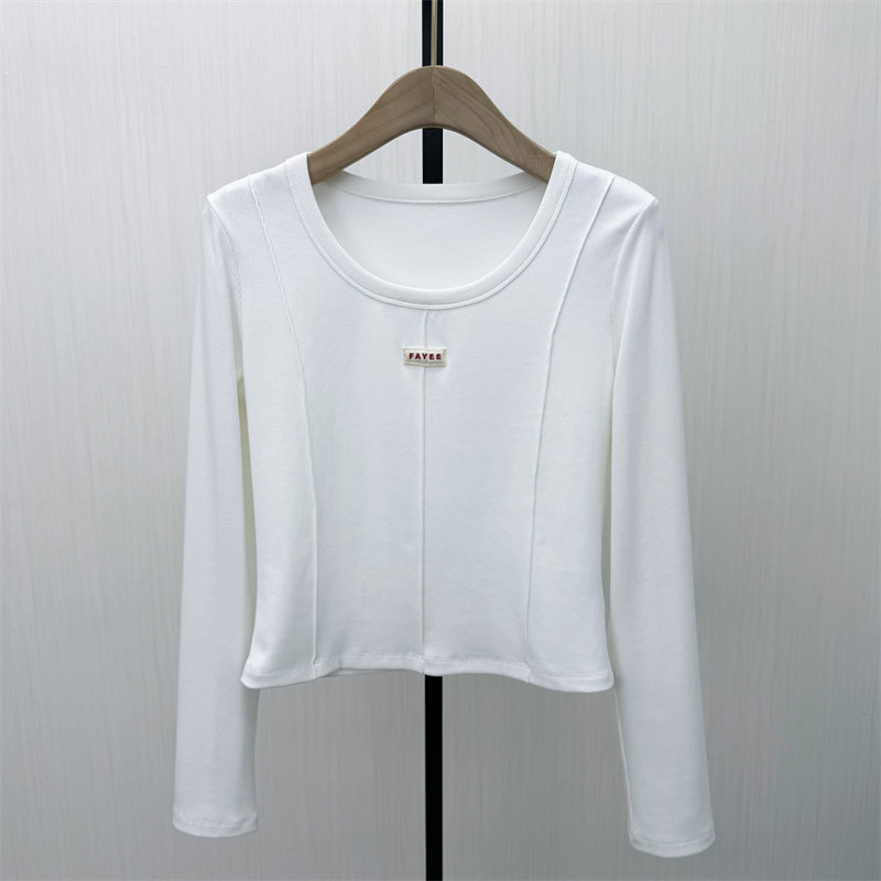 fei●2026春季新品 纯色打底衫女修身显瘦内搭长袖T恤上衣5081,女装/女士精品,T恤,淘宝优惠券,粉丝福利购,淘宝优惠卷