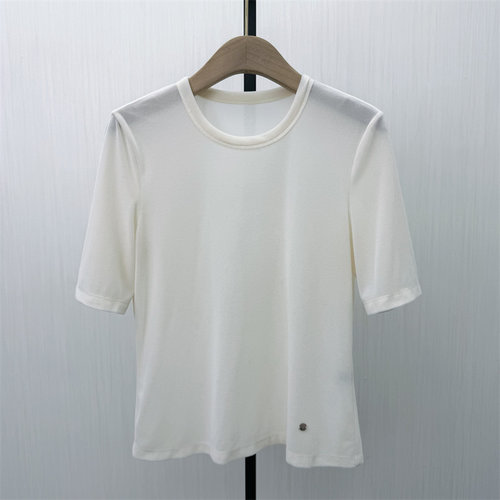 S●2026春季新品 短袖T恤女轻薄简约宽松显瘦内搭打底衫上衣627