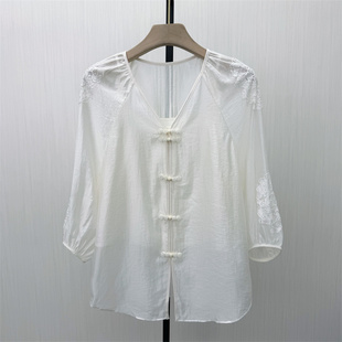 衬衫 彩 女气质小众别致宽松打底上衣096 长袖 法式 2026春季 新品