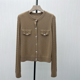 S●2025冬季新品 绵羊毛针织开衫女气质宽松小个子毛衫上衣780