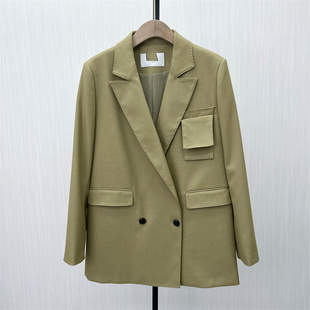 2025春季 休闲经典 新品 外套女时尚 宽松通勤百搭西服763 西装 艾