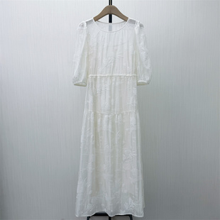 迪●2026夏季新品 法式连衣裙女气质显瘦小清新a字长裙茶歇裙1038