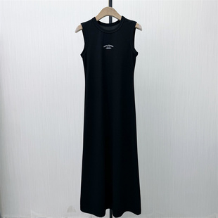背心连衣裙女修身 彩 无袖 新品 显瘦简约打底T恤裙子506 2026春季