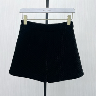 2025冬季 阔腿裤 新 女高腰显瘦宽松百搭通勤靴裤 0640 夹棉短裤 司