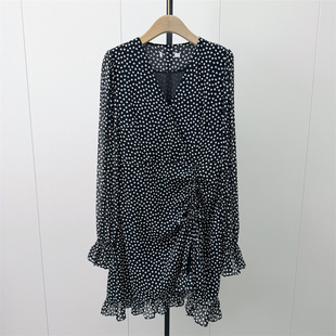 艾●2026秋季新品 法式雪纺连衣裙女气质显瘦小清新茶歇裙157