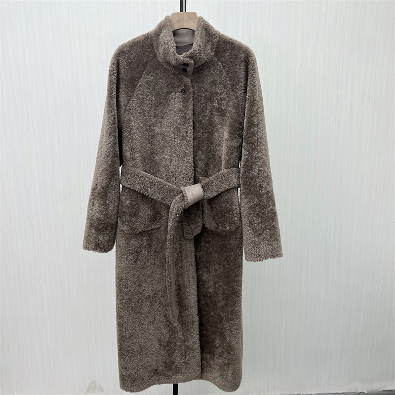 C●2025冬季新品 皮草大衣女气质皮毛一体大衣长款毛毛外套3195