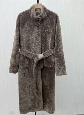 C●2025冬季新品 皮草大衣女气质皮毛一体大衣长款毛毛外套3195