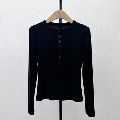 KA●2026夏季新品 纯色打底衫女简约修身显瘦内搭长袖T恤上衣6071