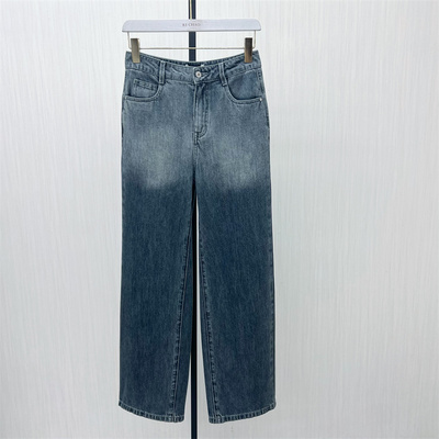 芭●2025秋季新 阔腿牛仔裤女高腰显瘦宽松直筒休闲百搭长裤2813
