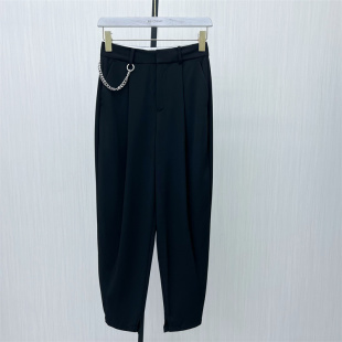 西装 新品 哈伦裤 女高腰显瘦休闲通勤长裤 1836 迪 烟管裤 2025夏季