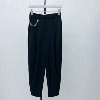 迪●2025夏季新品 西装哈伦裤女高腰显瘦休闲通勤长裤烟管裤1836