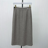 新品 2025冬季 绵羊毛呢子半身裙女气质直筒包臀显瘦长裙6312