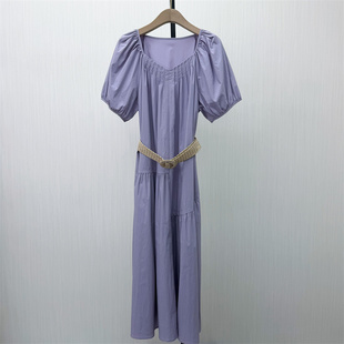 KA●2026夏季新品 法式泡泡袖连衣裙女气质显瘦小清新茶歇裙2931