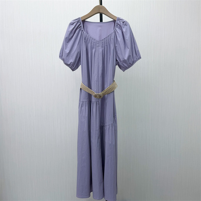 KA●2026夏季新品 法式泡泡袖连衣裙女气质显瘦小清新茶歇裙2931