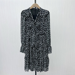 法式 新品 雪纺连衣裙女气质显瘦小清新茶歇裙2512 2025秋季