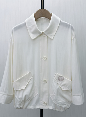 C●2026春季新品 长袖衬衫女纯色基础宽松休闲通勤百搭上衣3029