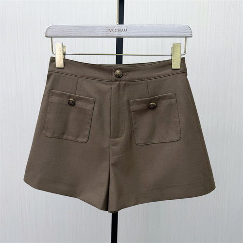 真情●2026春季新 西装短裤女高腰显瘦宽松休闲通勤a字阔腿裤2872