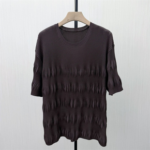 2026春季 女宽松休闲简约百搭打底衫 新品 针织衫 上衣527 短袖