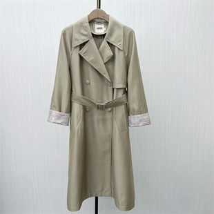 英伦风休闲通勤大衣5255 芭 2025秋季 新 风衣外套女宽松气质长款