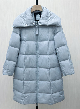 图●2025冬季新品 羽绒服女时尚长款宽松加厚保暖白鸭绒外套8609