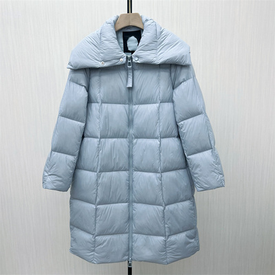 图●2025冬季新品 羽绒服女时尚长款宽松加厚保暖白鸭绒外套8609