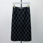 格纹半身裙女高腰显瘦通勤百搭直筒包臀长裙585 新品 香 2026春季