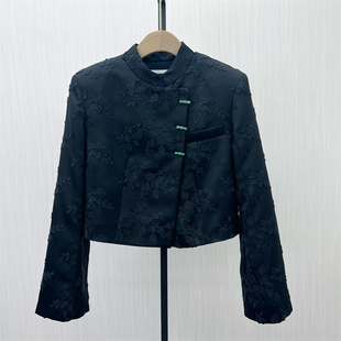 外套女气质通勤短款 fei 新中式 新品 百搭复古夹克7228 2025秋季