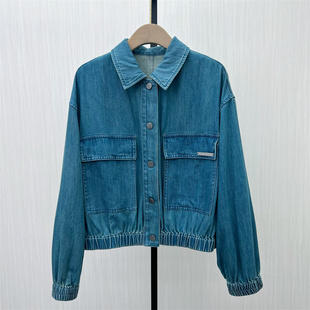 休闲通勤宽松百搭短款 fei 牛仔外套女时尚 新品 夹克7246 2025秋季