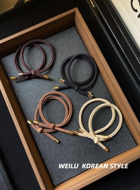 日韩简约发绳皮筋女经典百搭色高弹力橡皮圈扎头发马尾发圈丸子头