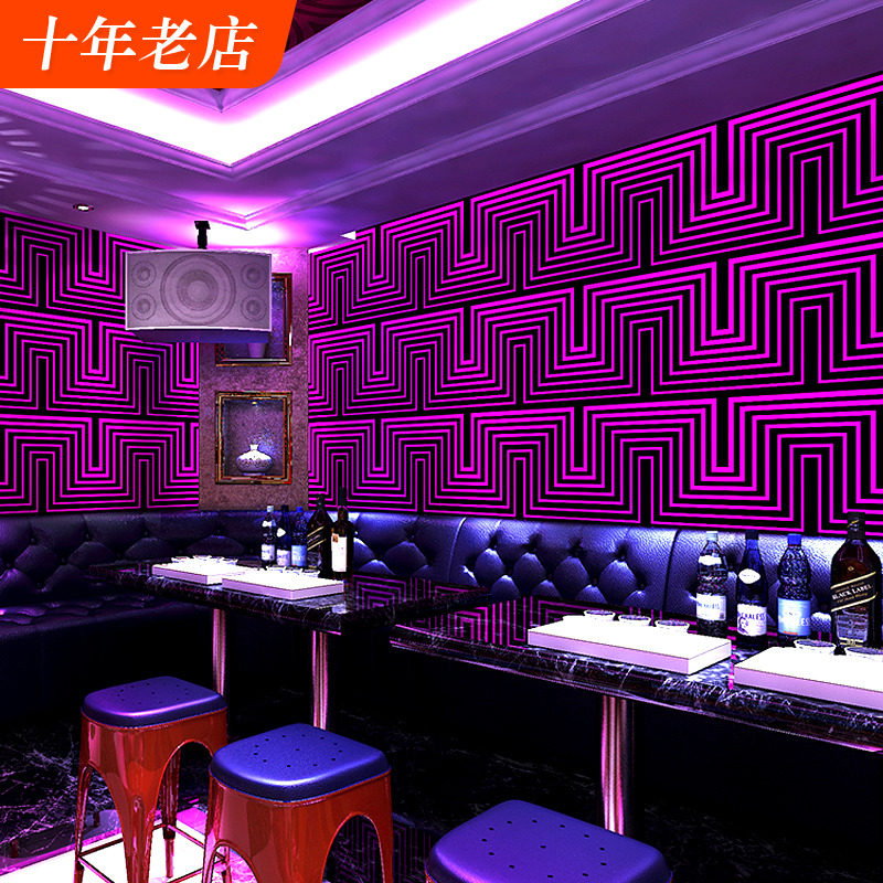 KTV专用墙纸 3d立体闪光墙布酒吧包厢歌厅发光装修舞厅背景墙壁纸
