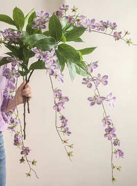 挂壁装饰逼真海棠仿真花