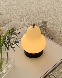 PEARLAMP中古法式雪梨装饰台灯触摸充电氛围床头台灯卧室小夜灯