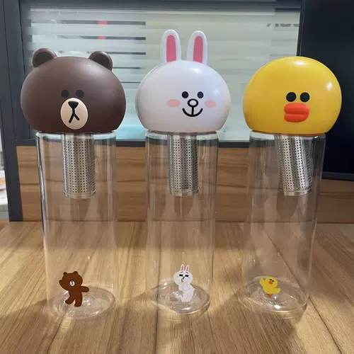 Line friends, мультяшная чайная чашка, милая пластиковая кукла, Южная Корея