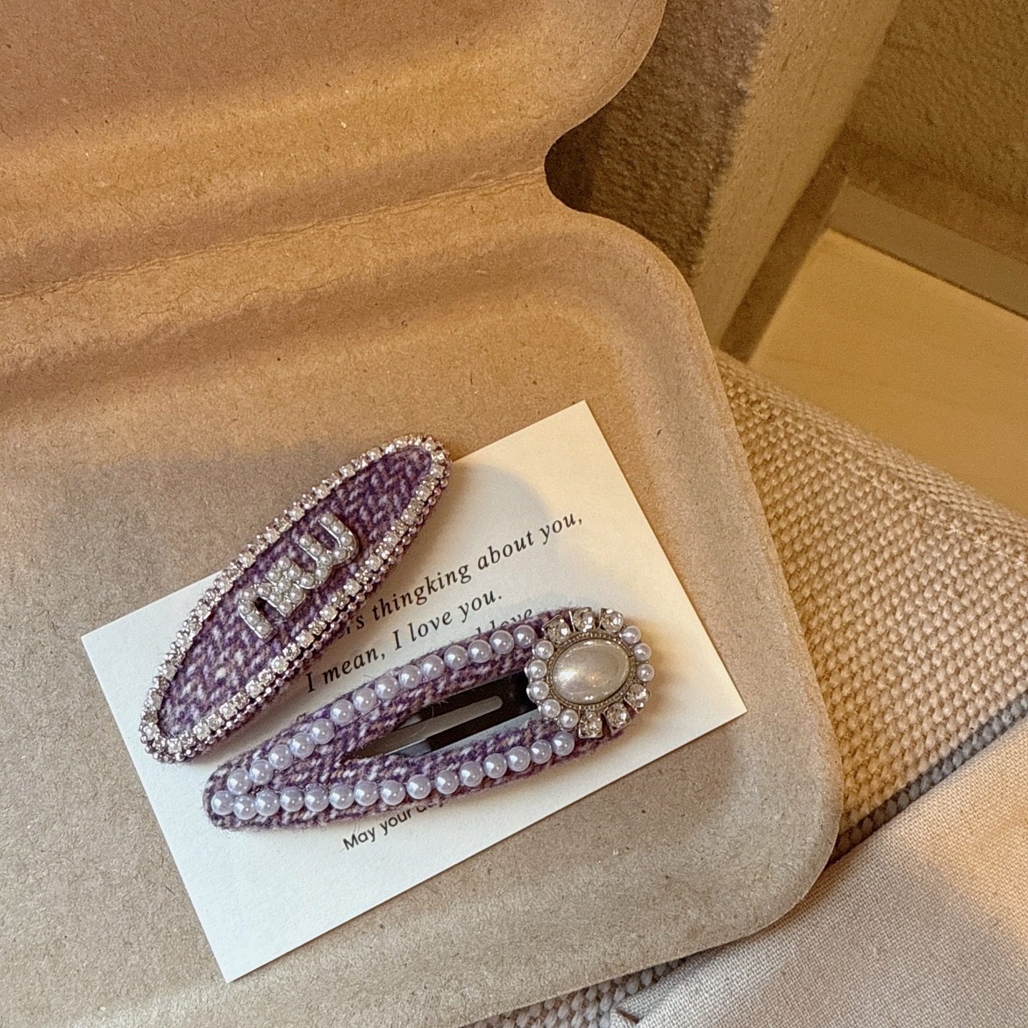 温柔风紫色椭圆水钻字母掰掰夹简约百搭碎发夹韩系新款侧边刘海夹,饰品/流行首饰/时尚饰品新,民族风发饰,淘宝优惠券,粉丝福利购,淘宝优惠卷