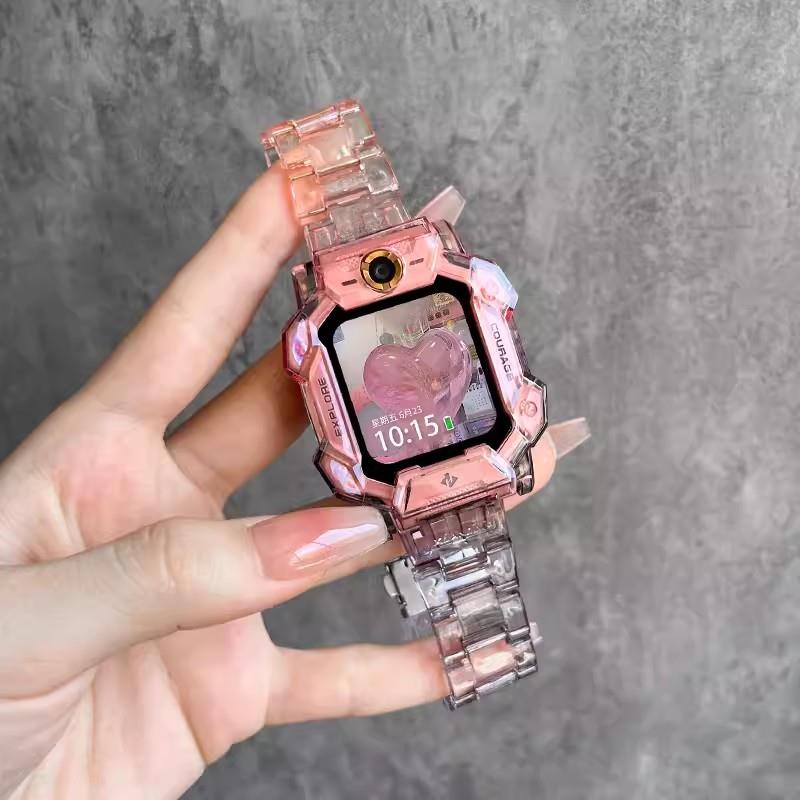 适用小天才W2223BC儿童电话手表Z8表带D2A保护套中学生腕带透明壳