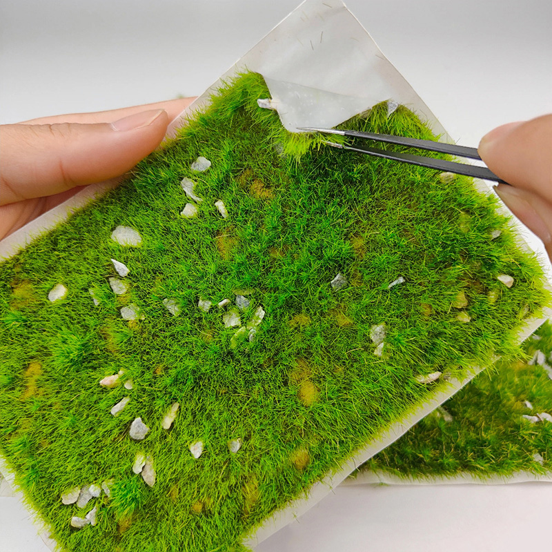 5-8mm模型草坪建筑沙盘仿真草簇手工diy造景微缩景观场景情景草皮