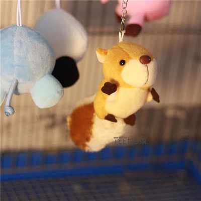 松鼠 蜜袋鼯 龙猫 卦笼小玩具 发泄玩具