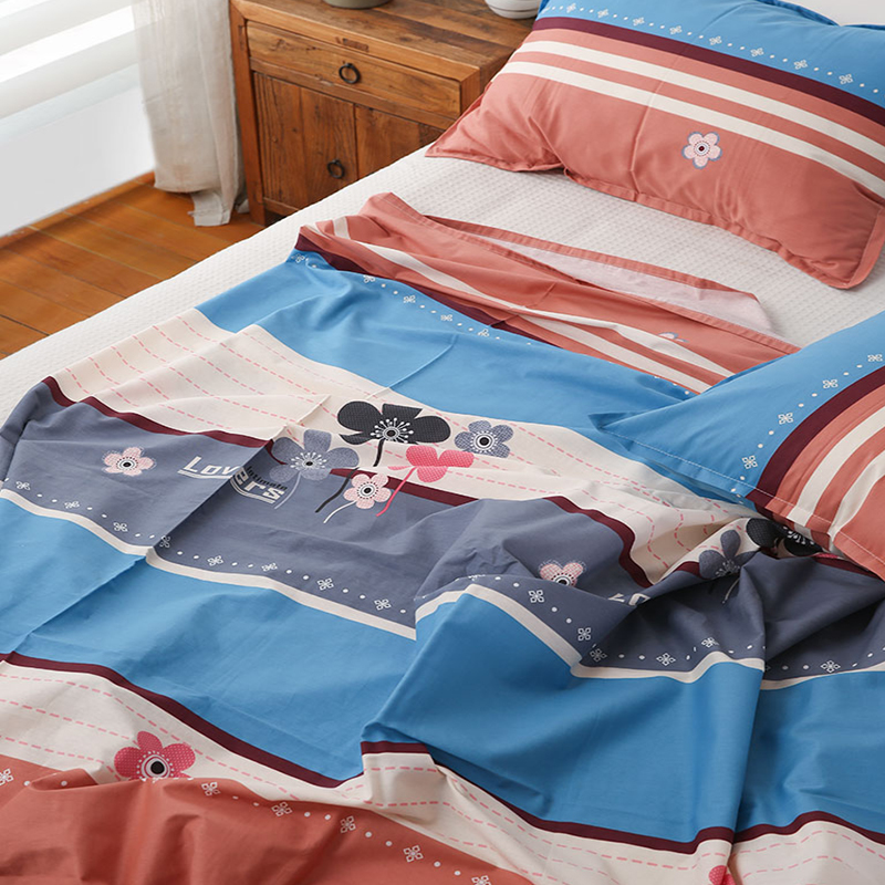 捡漏！全棉斜纹四件套床上用品印花宿舍三件套床单被套床笠枕套