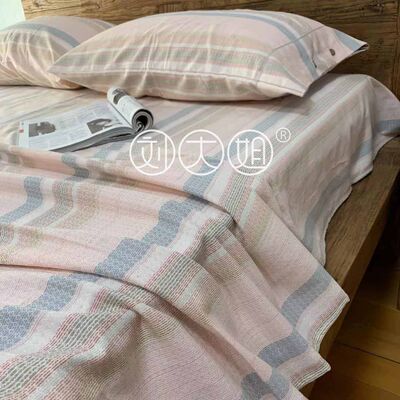 100%纯棉提花老粗布床单