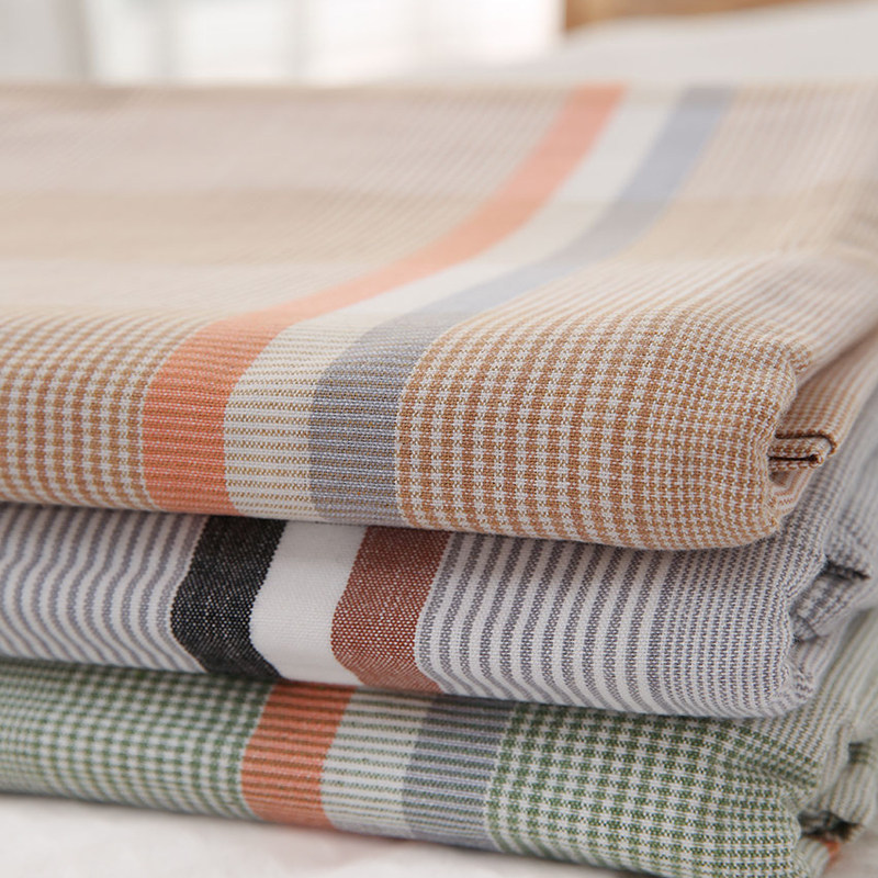 加厚加密100纯棉老粗布床单单件全棉棉麻被单睡单亲肤透气三件套