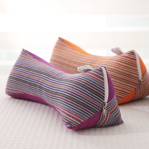 全荞麦壳颈椎保健枕老粗布可拆洗