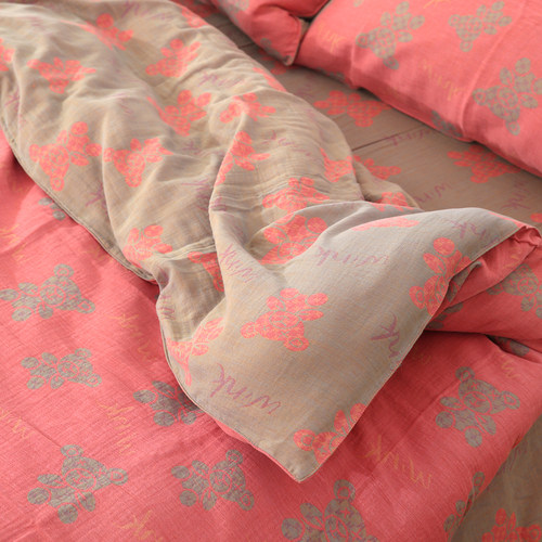 商场撤柜双层纱民族风四件套全棉纯棉被套床单三件套四季床品套件