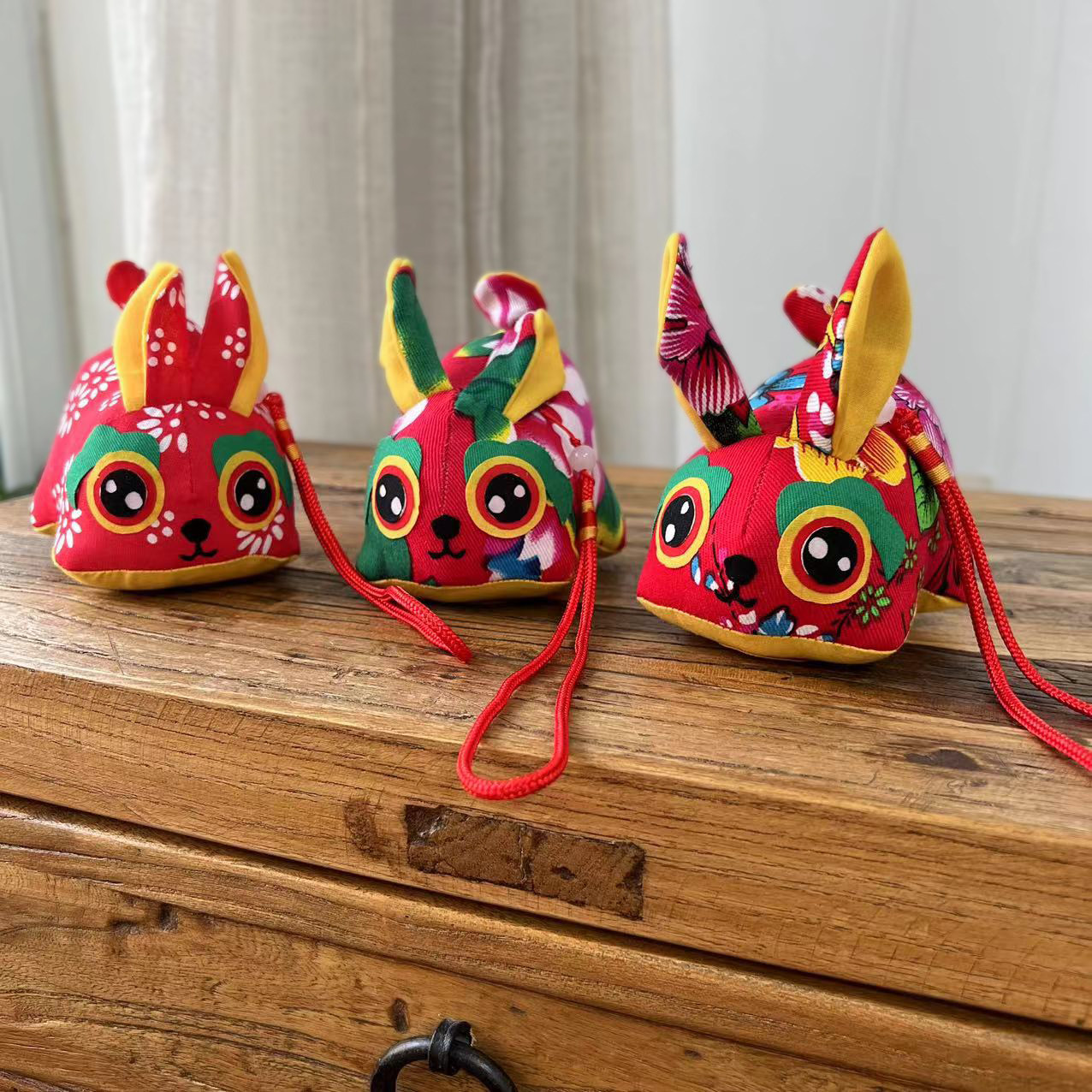 刘大姐端午节儿童防蚊艾叶手工布艺兔子香囊小挂件玩具兔年吉祥物